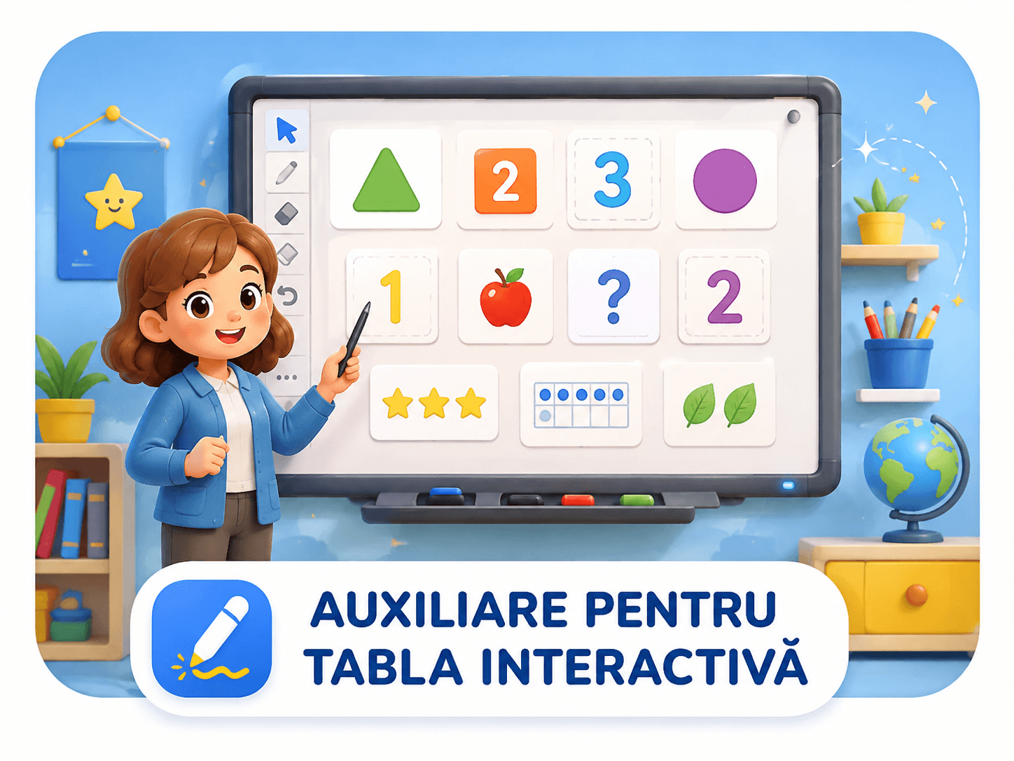 Auxiliare pentru tabla interactivă