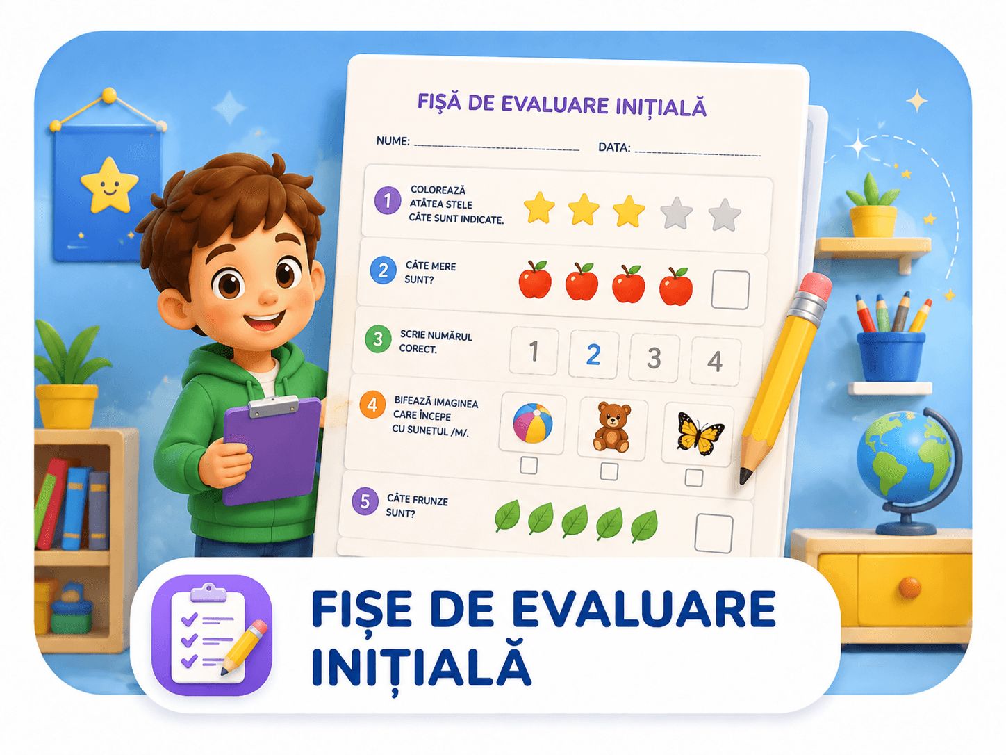 Fișe de evaluare inițială
